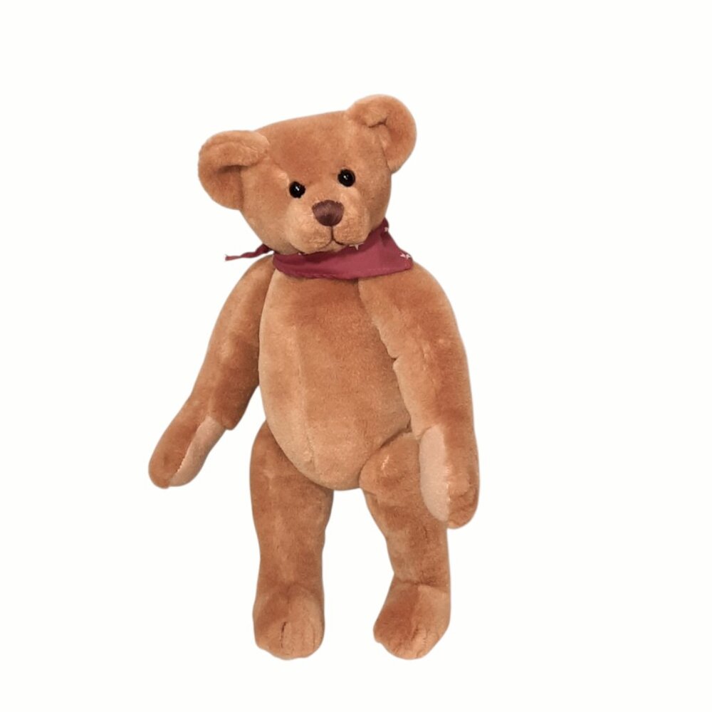 Vintage 1995 Cottage Collectibles Ganz Bear Higgins Jointed Plush Stuffed 12"
